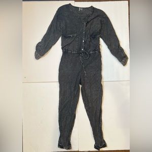 Sparkle & Fade - Women’s black stone washed jumper